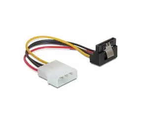 Power Adapter Molex na 1x SATA 15-pin kolmý dolů, kovová západka