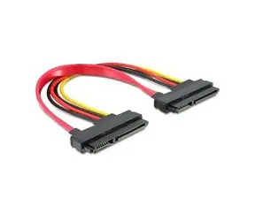 Kabel SATA 22pin > 22 pin samice/samice, délka 20 cm