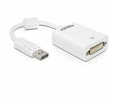 Delock adaptér DisplayPort (samec) na DVI 24+5 (samice), bílý
