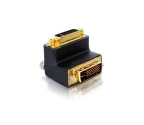 Delock adaptér DVI 24+5 samice - DVI 24+5 samec, pravoúhlý