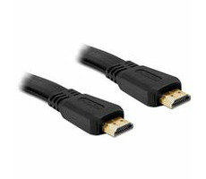 DeLock HDMI 1.4 kabel A/A samec/samec, plochý, délka 2 metry