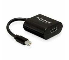 Delock adaptér DisplayPort mini (samec) na HDMI A (samice), černý