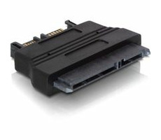 DeLock adaptér SATA 22pin samice -> Slim SATA  7+6pin samec