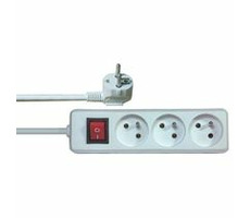 EMOS prodlužovací šňůra P1313C - 3 zásuvky / 3m / s vypínačem