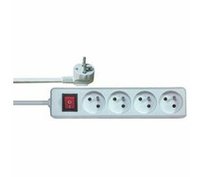 Prodlužovací šňůra P1415C - 4 zásuvky, 5m, s vypínačem