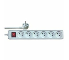 EMOS prodlužovací šňůra P1612C - 6 zásuvek / 2m / s vypínačem