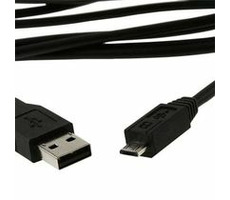 Kabel USB A Male/Micro B Male 2.0 Black High Quality, 1.8 m