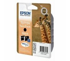 EPSON cartridge T0711H black twinpack (žirafa)
