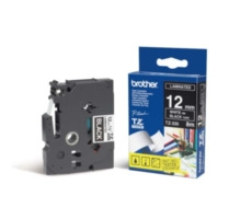 Brother - TZ-335, černá/bíla (12mm Laminované)