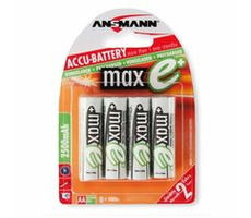 Ansmann akumulátor AA NiMH 2500 mAh (4 ks) maxE+