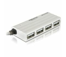 Delock externí slim USB 2.0 hub 4portový