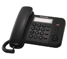 Panasonic KX-TS520FXB - jednolinkový telefon, černý