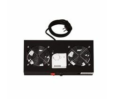 Digitus 19" větrací jednotka, 1U, 2 ventilátory, černá