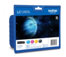 Brother LC1280XLVALBP / black, magenta, yellow, cyan / 1x2400 stran + 3x1200 stran/ originální inkousty