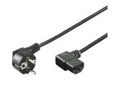 PremiumCord napájecí kabel 240V, délka 2m CEE7 pravoúhlý/IEC C13 pravoúhlý