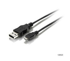 eQuip USB 2.0 Cable  A/M -> Micro B/M 1.8m, black