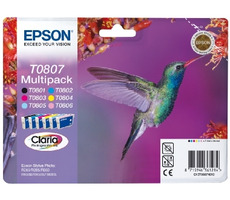 Epson T0807 originální cartridge / 6x 7.4 ml / Multipack