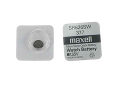 Knoflíková baterie 377 Maxell - Silver Oxid (SR66, SR626SW)