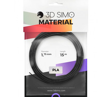 3DSimo Filament PLA - černá & zlatá & šedá 15m
