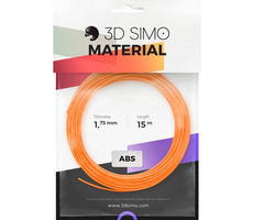 3DSimo Filament ABS II - oranžová & černá & bílá 15m