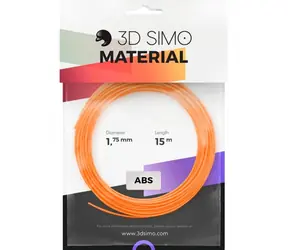 3DSimo Filament ABS II - oranžová & černá & bílá 15m