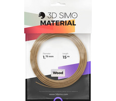 3DSimo Filament WOOD - hnědá 15m