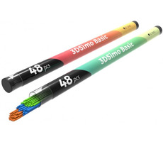 3DSimo Basic Filament PCL3 (zelená & modrá & hnědá)