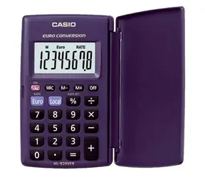 CASIO HL 820 VER modrá / kapesní kalkulačka / osmimístná