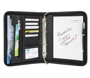 WEDO Spisovka A5 zip kombinace kůže a tkanina