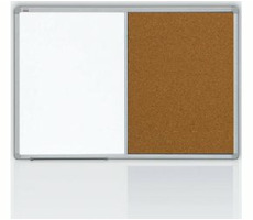 2x3 Kombinovaná tabule 60x90 korek & magnet / rám ALU23