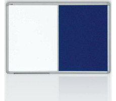 2x3 Kombinovaná tabule 60x90 filc modrá & magnet / rám ALU23