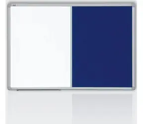 2x3 Kombinovaná tabule 60x90 filc modrá & magnet / rám ALU23