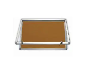 2x3 Horizontální vitrina se zámkem 120 x 90 / korkový vnitřek