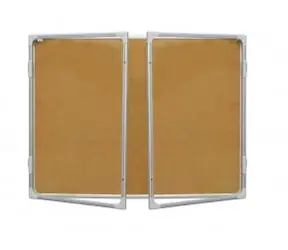 2x3 Vitrina s dvoukřídlým vertikálním otevíráním 120x180cm / korkový vnitřek