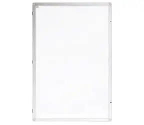 2x3 Vertikální vitrína Eco 90 x 120 cm / lakovaná výplň 