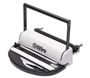 EuroSupplies iWire 21 / vazač pro kovové hřbety / děrovací kapacita 10 listů 70g  / Pracovní šířka 300 mm