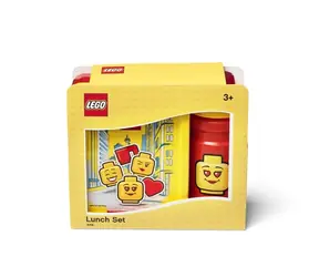 LEGO® Lunch 40581725  ICONIC Girl svačinový set žluto-červená / láhev a box