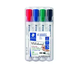 Staedtler Lumocolor 351 / popisovače na bílou tabuli / 2 mm / sada 4 barev