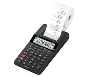 CASIO HR 8 RCE BK černá / Kalkulačka stolní / dvanáctimístná / jednobarevný tisk