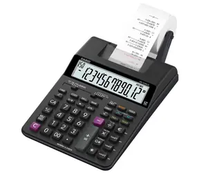 CASIO HR 150 RCE černá / Kalkulačka / dvanáctimístná / s tiskem / duální napájení / dvoubarevný tisk