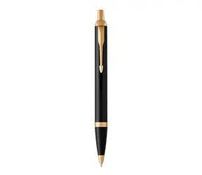 PARKER Royal IM Black GT hrot M / kuličkové pero / barva náplně: modrá