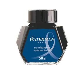 WATERMAN Inks 50ml mysterious modrá / lahvičkový inkoust / do plnicích per WATERMAN
