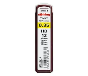 Rotring Tuhy 0.35mm - HB 12 ks / Tuhy do mikrotužky