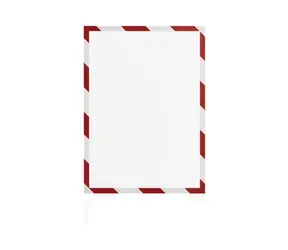 Magnetoplan Magnetofix Magnetický rámeček A4 bezpečnostní červeno-bílý (5ks)