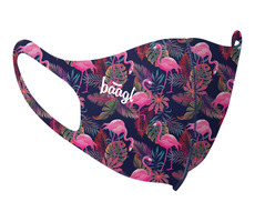 BAAGL Antibakterialní rouška pro děti Flamingo / 14.5x10.5 cm / ionty stříbra