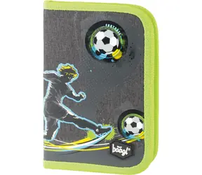 BAAGL Školní penál klasik Fotbal / 20x15x3 cm