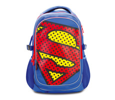 Presco Group Školní batoh s pončem Superman – POP / 46.5x32x17 cm / vhodný od 3. třídy