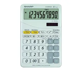 SHARP EL-M332BWH bílá / Kalkulačka stolní / desetimístná