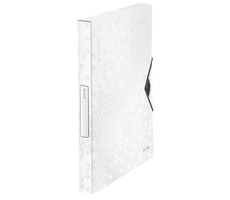 Leitz WOW PP Box na dokumenty bílá / 250 listů A4 / Šíře hřbetu 30 mm