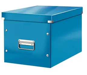 Leitz Click&Store Čtvercová krabice velikost L (A4) modrá